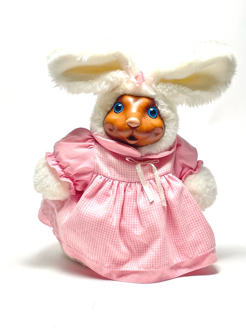 Robert Raikes PAULETTE Bunny Rabbit Wood Face Plush Limited Edition Signed